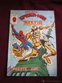 Comics: SUPER HEROES PRESENTA Spiderman y Bestia Nº 126. ¡Muerte en el aire! VOL. 2 VERTICE 1979 tebeni
